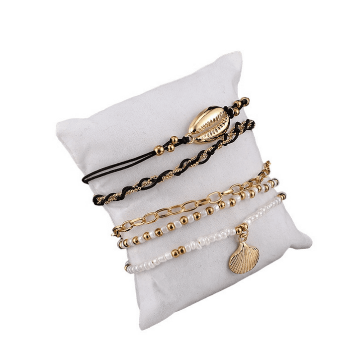 Jeanne - 5 Bracelets de pied