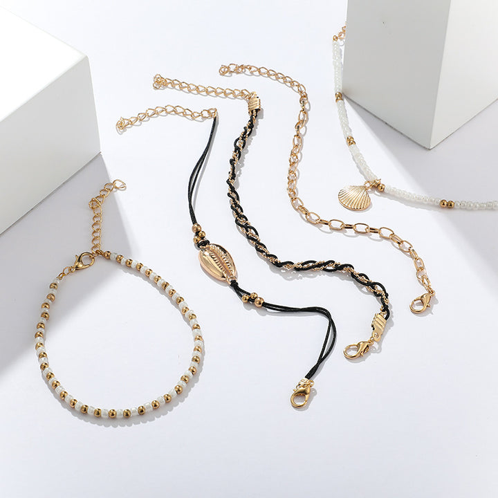 Jeanne - 5 Bracelets de pied